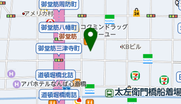 心斎橋ギーゴ トイレの地図画像