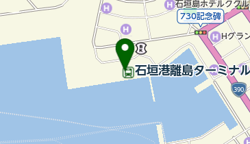 石垣港離島ターミナル トイレの地図画像