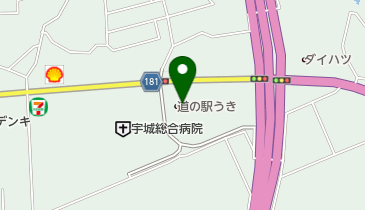 道の駅 サンサンうきっ子宇城彩館 トイレの地図画像