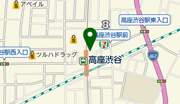 高座渋谷駅 一般女性トイレの地図画像
