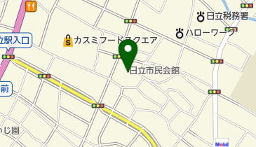 日立市民会館 1階 トイレの地図画像