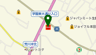 ENEOS 土浦荒川沖店 トイレの地図画像