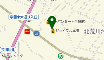 ジョイフル本田 荒川沖店 トイレの地図画像