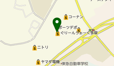 ぐりーんうぉーく多摩 トイレの地図画像