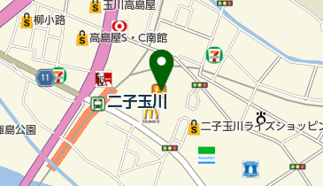二子玉川ライズショッピングセンター 3階 トイレの地図画像