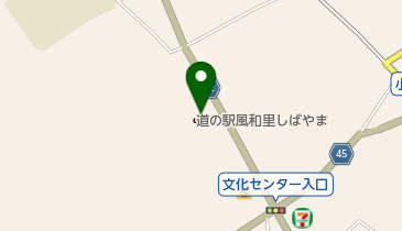 道の駅 風和里風しばやま トイレの地図画像