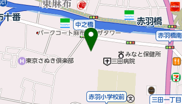 国際医療福祉大学三田病院 トイレの地図画像