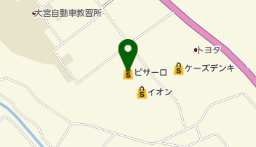イオン 常陸大宮店 トイレの地図画像