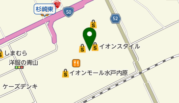 イオンモール 水戸内原 トイレの地図画像