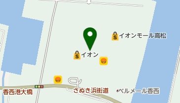 イオン 高松店 トイレの地図画像
