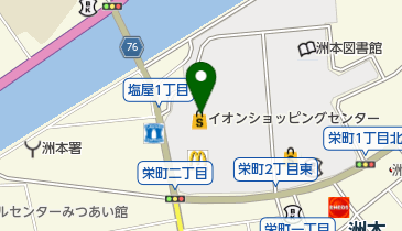 イオン 洲本店 トイレの地図画像