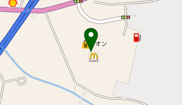 イオン 白河西郷店 トイレの地図画像