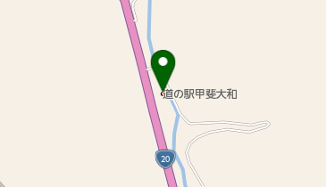 道の駅 甲斐大和 トイレの地図画像