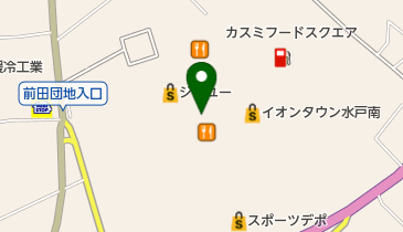 カスミ フードスクエアイオンタウン水戸南店 トイレの地図画像
