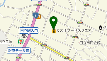 カスミ フードスクエア日立神峰店 トイレの地図画像