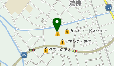 カスミ フードスクエア宮代店 トイレの地図画像