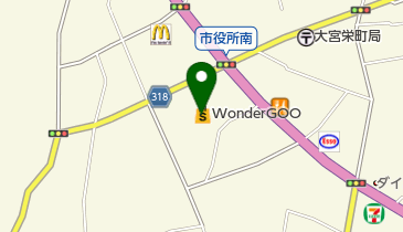 WonderGOO TSUTAYA 常陸大宮店 トイレの地図画像