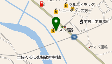 TSUTAYA 四万十店 トイレの地図画像