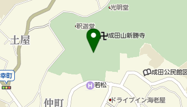 成田山 車イストイレの地図画像