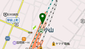 JR 小山駅 両毛線ホーム トイレの地図画像