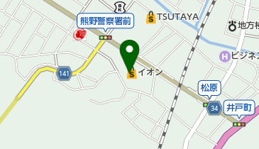 イオン 熊野店 トイレの地図画像