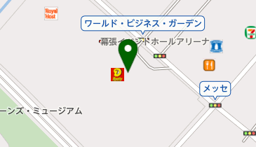 幕張メッセ 展示ホール内 トイレの地図画像