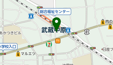 東横イン 武蔵中原駅前 トイレの地図画像
