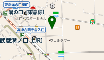 てくのかわさき トイレの地図画像