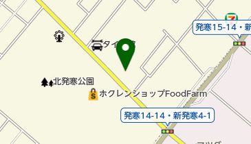 ドコモショップ新発寒店 トイレの地図画像