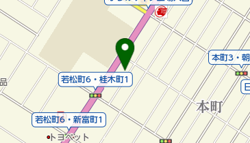 ドコモショップ富良野店 トイレの地図画像