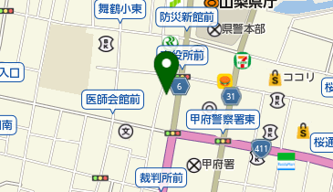 ドコモショップ甲府中央店 トイレの地図画像