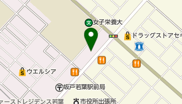 ドコモショップ若葉店 トイレの地図画像