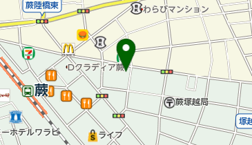 ドコモショップ蕨東口店 トイレの地図画像
