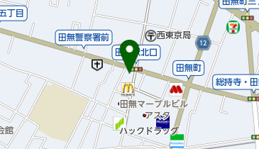 ドコモショップ田無店 トイレの地図画像
