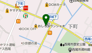 ドコモショップ西尾シャオ店 トイレの地図画像