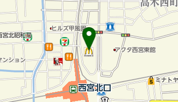 ドコモショップ西宮北口店 トイレの地図画像