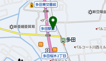 ドコモショップ川西多田店 トイレの地図画像