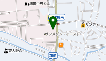 ドコモショップ大東南店 トイレの地図画像