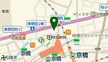 ドコモショップ京橋店 トイレの地図画像