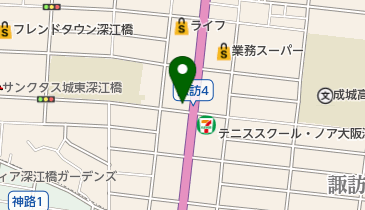 ドコモショップ深江橋店 トイレの地図画像