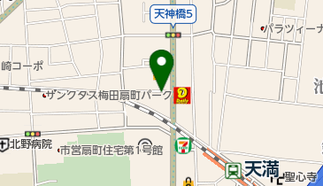 ドコモショップ天神橋店 トイレの地図画像