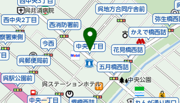 ドコモショップ呉店 トイレの地図画像