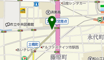 ドコモショップ松山北藤原店 トイレの地図画像