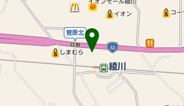 ドコモショップ綾川店 トイレの地図画像