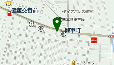 ドコモショップ健軍店 トイレの地図画像