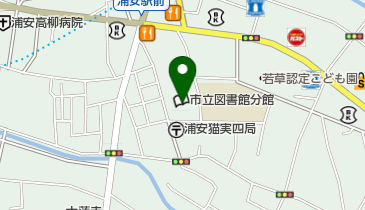 浦安市中央公民館 トイレの地図画像