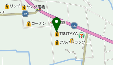 TSUTAYA 高岡店 トイレの地図画像