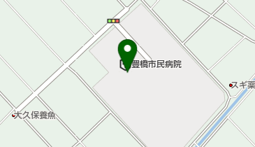 豊橋市民病院 トイレの地図画像