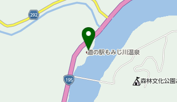 道の駅 もみじ川温泉 トイレの地図画像