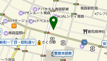 みずほ銀行 青森支店 トイレの地図画像